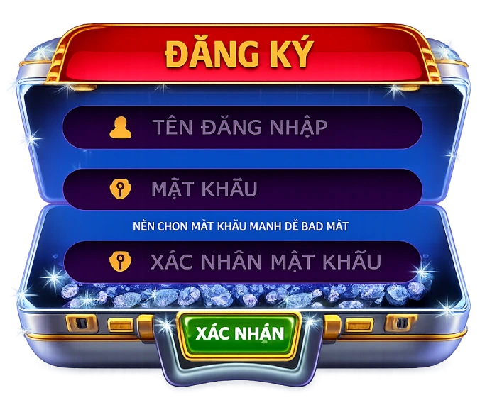 Khung đăng ký của trang RIKVIP VIN