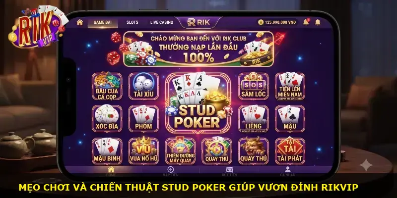 Stud poker Rikvip - ảnh 3